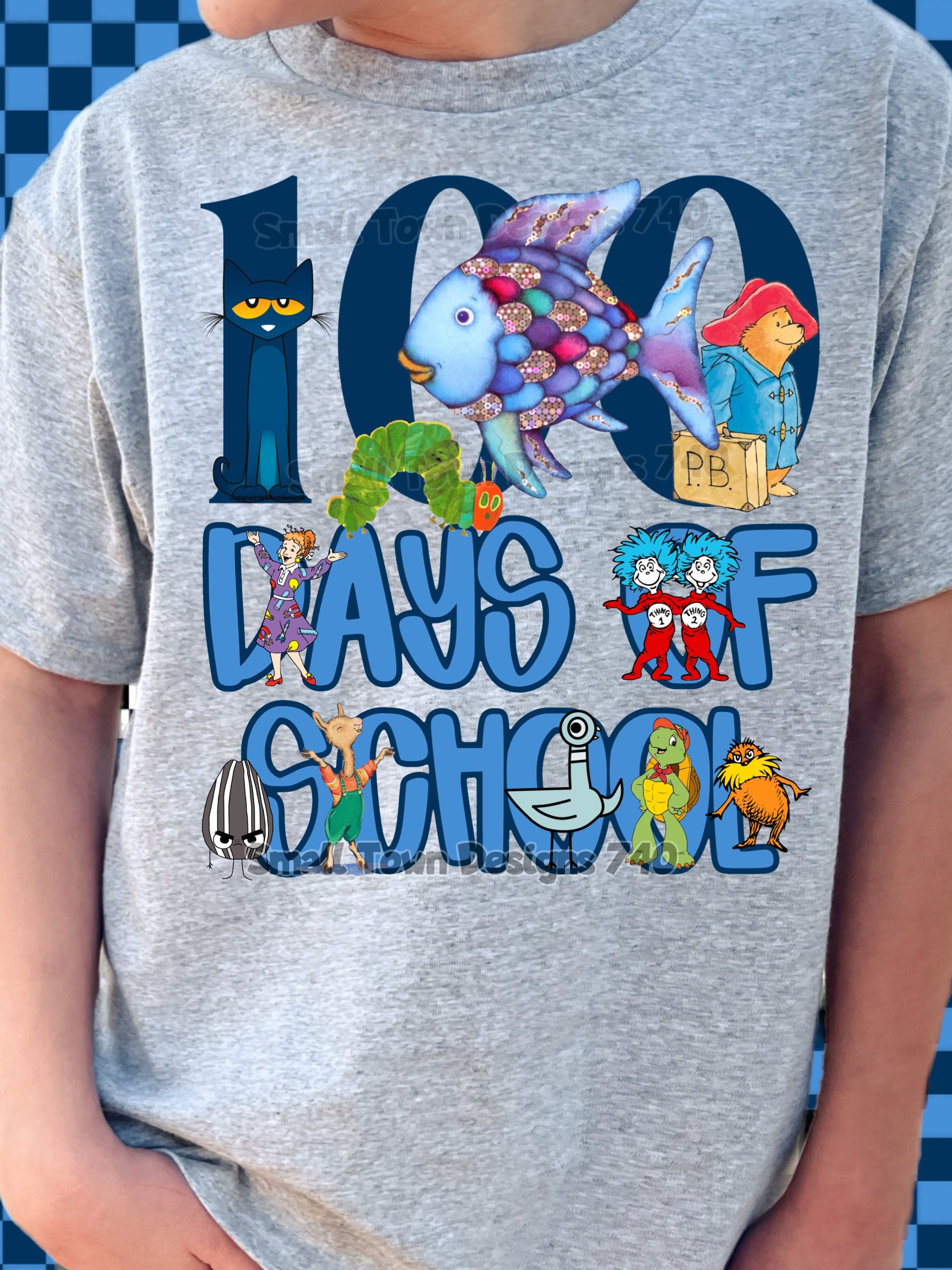 DTF Print 100 Days Book Characters