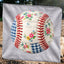 DTF PRINT Baseball Floral and Checkerboard