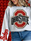 DTF Print Big O Ohio State Yarn Design