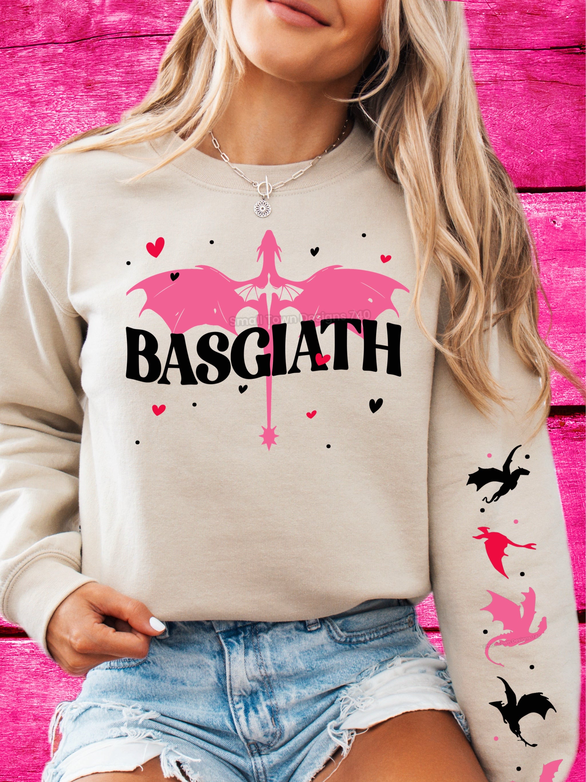 DTF Print Basgiath Pink