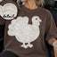 DTF PRINT - White Turkey Applique