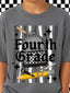DTF PRINT - Back to School fourth Grade School Tools
