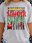 DTF PRINT - Back to School School Nurse Apple Pencil Scissors