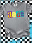 DTF PRINT - Back to School Aide Multi Color, Font