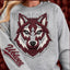 DTF Print Davenport Wolves Faux Yarn