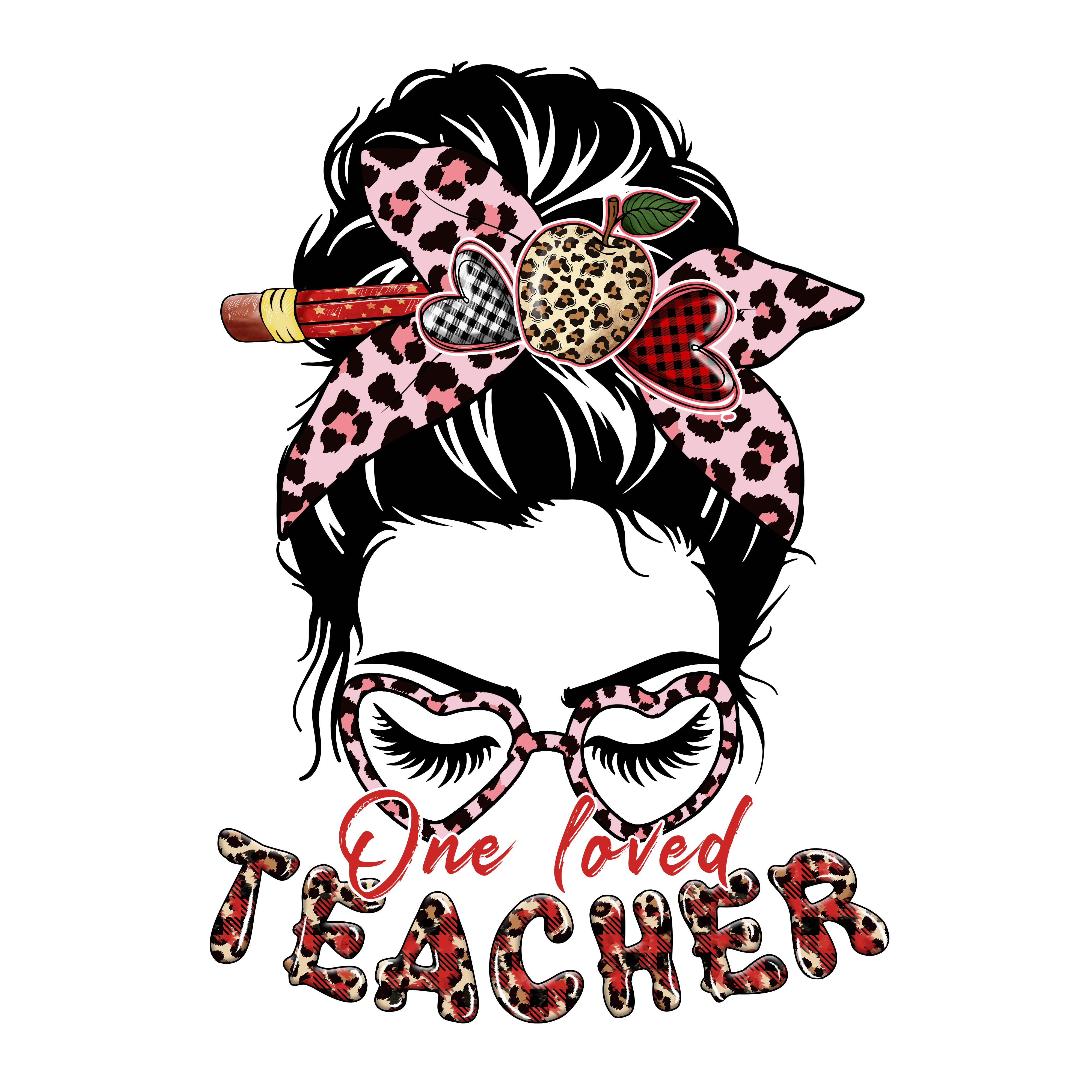 DTF Print-One Loved Teacher