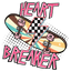 DTF Print-Heart Breaker Skateboard