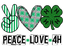 DTF Print-Peace love 4H