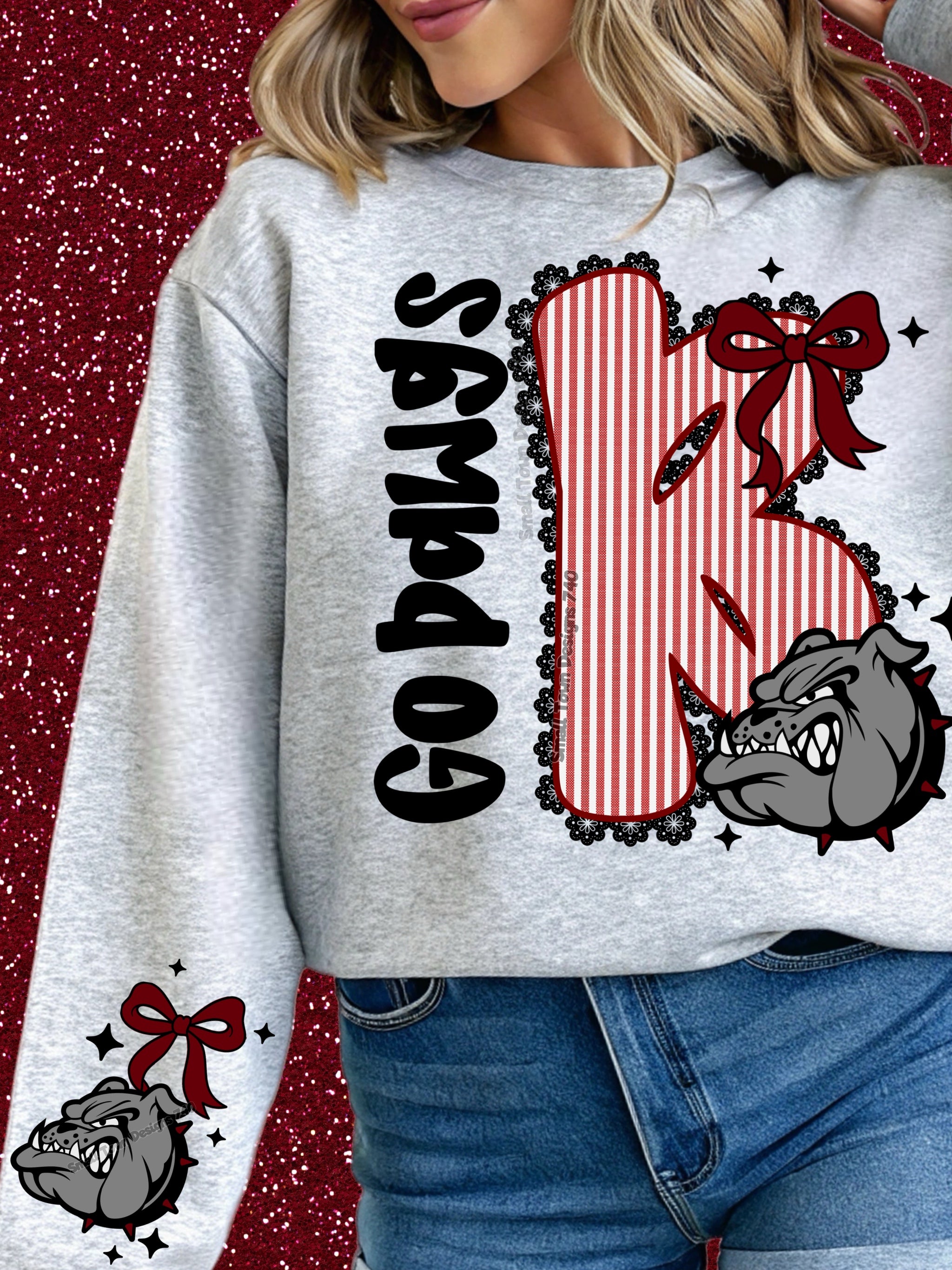 DTF Print Mississippi State Lace