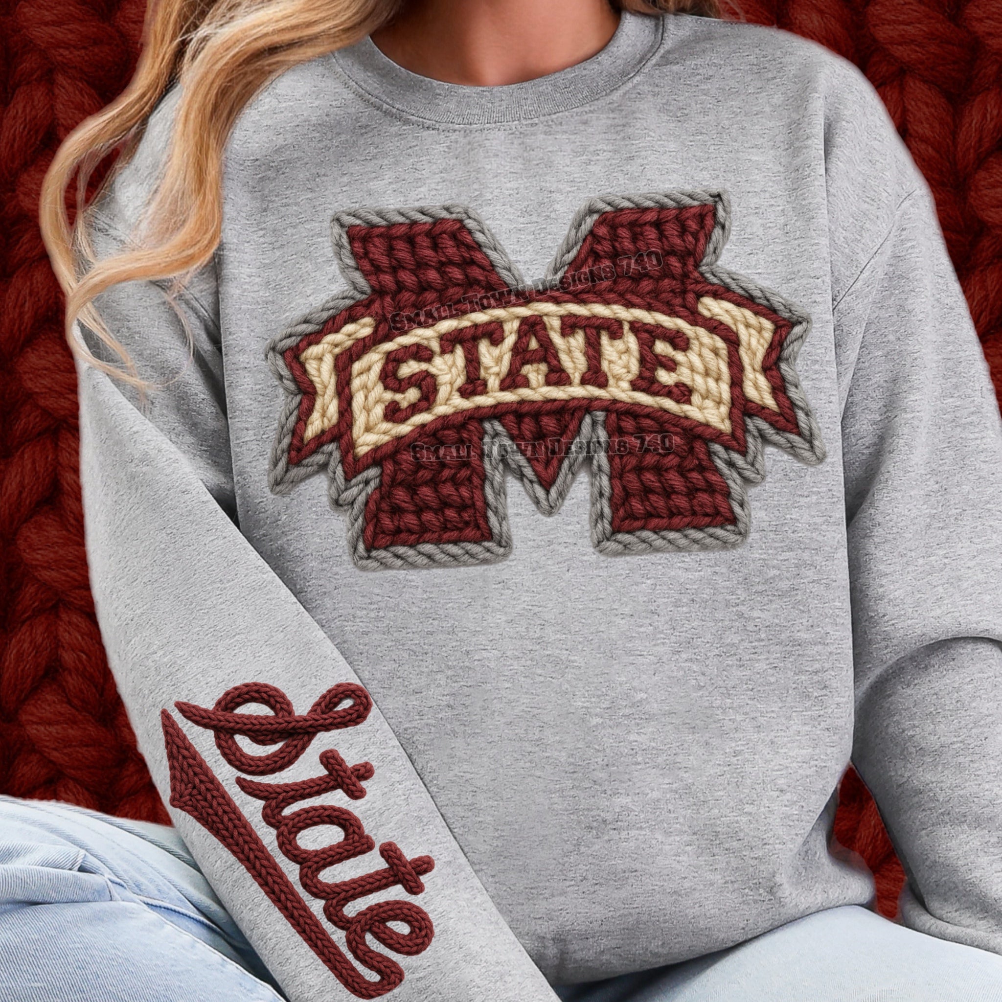 DTF Print Mississippi State Yarn