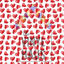 Red Valentine Heart Pattern Vinyl 12" x 12" - The Vinyl Haus