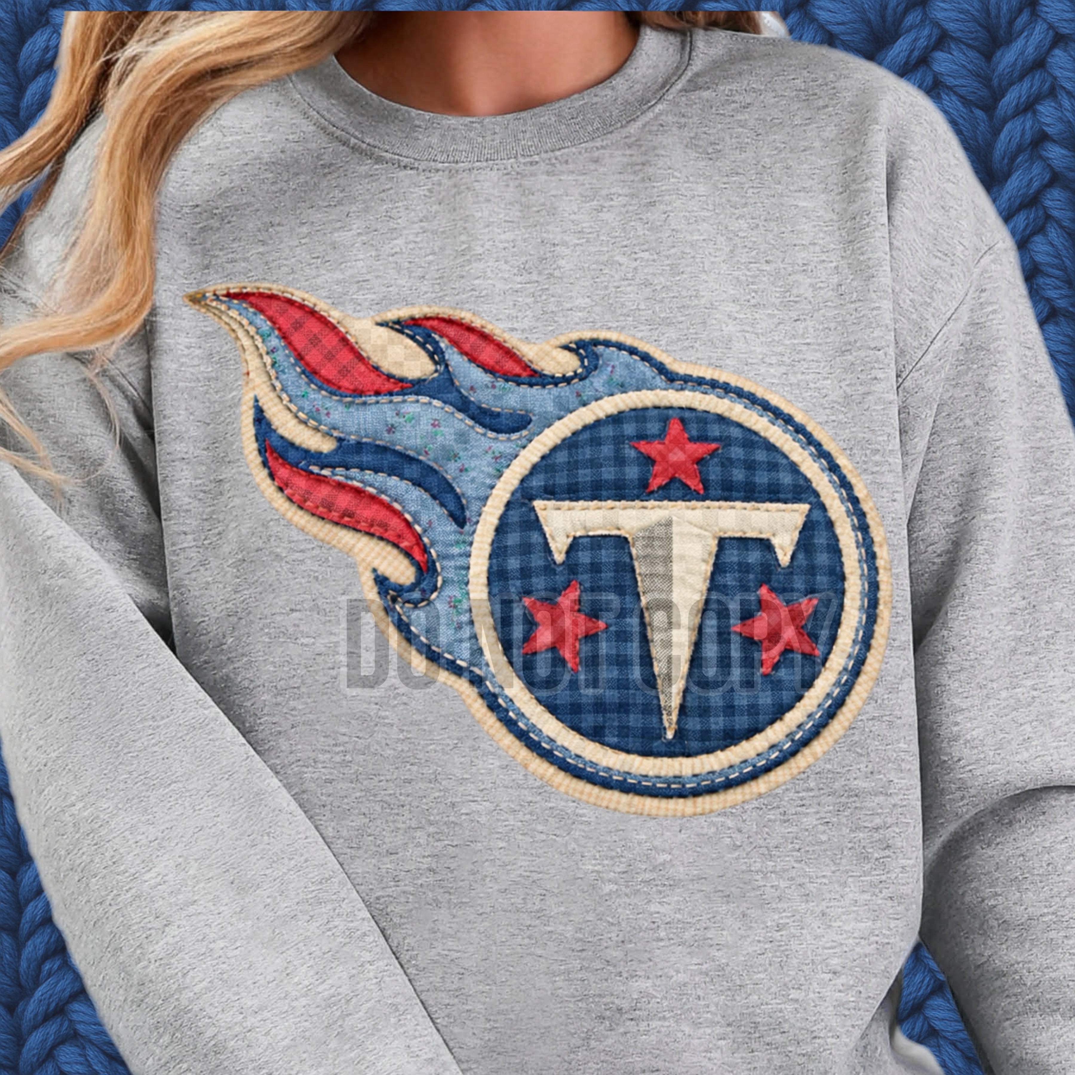DTF Print Tennessee Titans Quilted