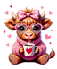 DTF Print-Valentine's Highland Cow