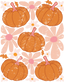 Sublimation Prints -Boho Pumpkin and Flowers