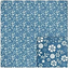 Blue Floral Pattern Vinyl 12" x 12" - Heat Transfer Haus