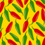 Chili Peppers Pattern Vinyl 12" x 12" - The Vinyl Haus