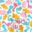 Pastel Dinosaurs Pattern Vinyl 12" x 12" - The Vinyl Haus