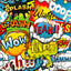 Super Hero Word Art Pattern Vinyl 12" x 12" - The Vinyl Haus