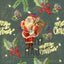 Merry Christmas, Santa, Holly Pattern Vinyl 12" x 12" - The Vinyl Haus