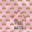 Glitter Crowns Pattern Vinyl 12" x 12" - The Vinyl Haus