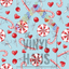Candy Canes and Peppermints Pattern Vinyl 12" x 12" - The Vinyl Haus