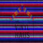 Red and Blue Serape Pattern Vinyl 12" x 12" - The Vinyl Haus