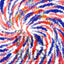 4th Of July Tie Dye Pattern Vinyl 12" x 12" - The Vinyl Haus