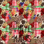Western Christmas Brushstrokes Pattern Vinyl 12" x 10" - The Vinyl Haus