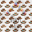 Western Cowboy Hats Pattern Vinyl 12" x 12" - The Vinyl Haus