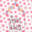 Red Snowflakes White Background Pattern Vinyl 12" x 12" - The Vinyl Haus