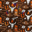 Western Cowboy Boots and Skulls Pattern Vinyl 12" x 12" - The Vinyl Haus