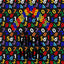 School Numbers Black Background Pattern Vinyl 12" x 12" - The Vinyl Haus
