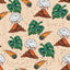 Dinosaur Meteors and Volcanoes Pattern Vinyl 12" x 12" - The Vinyl Haus