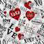 Valentine Symbols Pattern Vinyl 12" x 12" - The Vinyl Haus