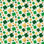 Gold and Green Shamrocks Pattern Vinyl 12" x 12" - The Vinyl Haus