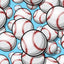 Baseball Blue Light Background Pattern Vinyl 12" x 12" - The Vinyl Haus