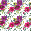 Watercolor Flowers Pattern Vinyl 12" x 12" - The Vinyl Haus