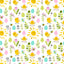 Easter Chicks and Flowers Pattern Vinyl 12" x 12" - The Vinyl Haus