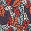 Abstract Leaves Dark Colors Pattern Vinyl 12" x 12" - The Vinyl Haus