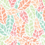 Abstract Leaves Pastel Colors Pattern Vinyl 12" x 12" - The Vinyl Haus
