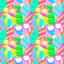 Neon Summer Vibes Pattern Vinyl 12" x 12" - The Vinyl Haus