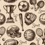 Vintage Sports Pattern Vinyl 12" x 12" - The Vinyl Haus