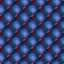 Blue Quilted with Red Dots Pattern Vinyl 12" x 12" - The Vinyl Haus