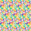 Rainbow Flower Smiley Faces Pattern Vinyl 12" x 12" - The Vinyl Haus