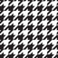 Large Black and White Houndstooth Pattern Vinyl 12" x 12" - The Vinyl Haus