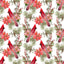 Christmas Cardinals and Poinsettias Patterned Vinyl 12" x 12" - The Vinyl Haus
