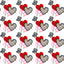 Leopard Hearts Patterned Vinyl 12" x 12" - The Vinyl Haus