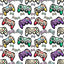 Gaming Controllers Patterned Vinyl 12" x 12" - The Vinyl Haus