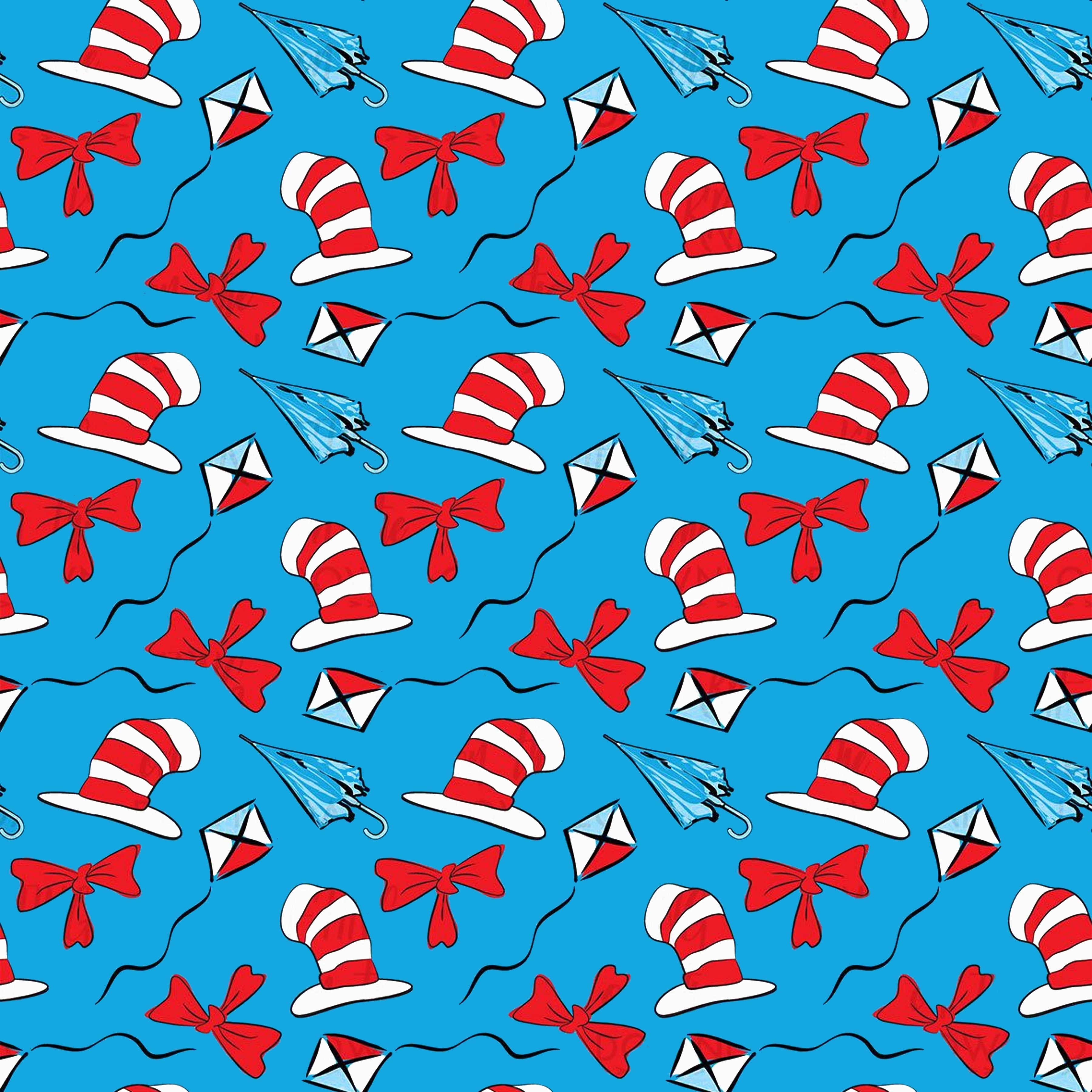 Hats and Ties Blue Background Patterned Vinyl 12" x 12" - The Vinyl Haus