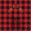 Big Red and Black Buffalo Plaid Pattern Vinyl 12" x 12" - The Vinyl Haus